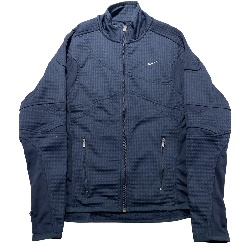 Nike Sphere Thermal Jacket Womens Small Blue Full Zip Fleece Running‎ Athletic